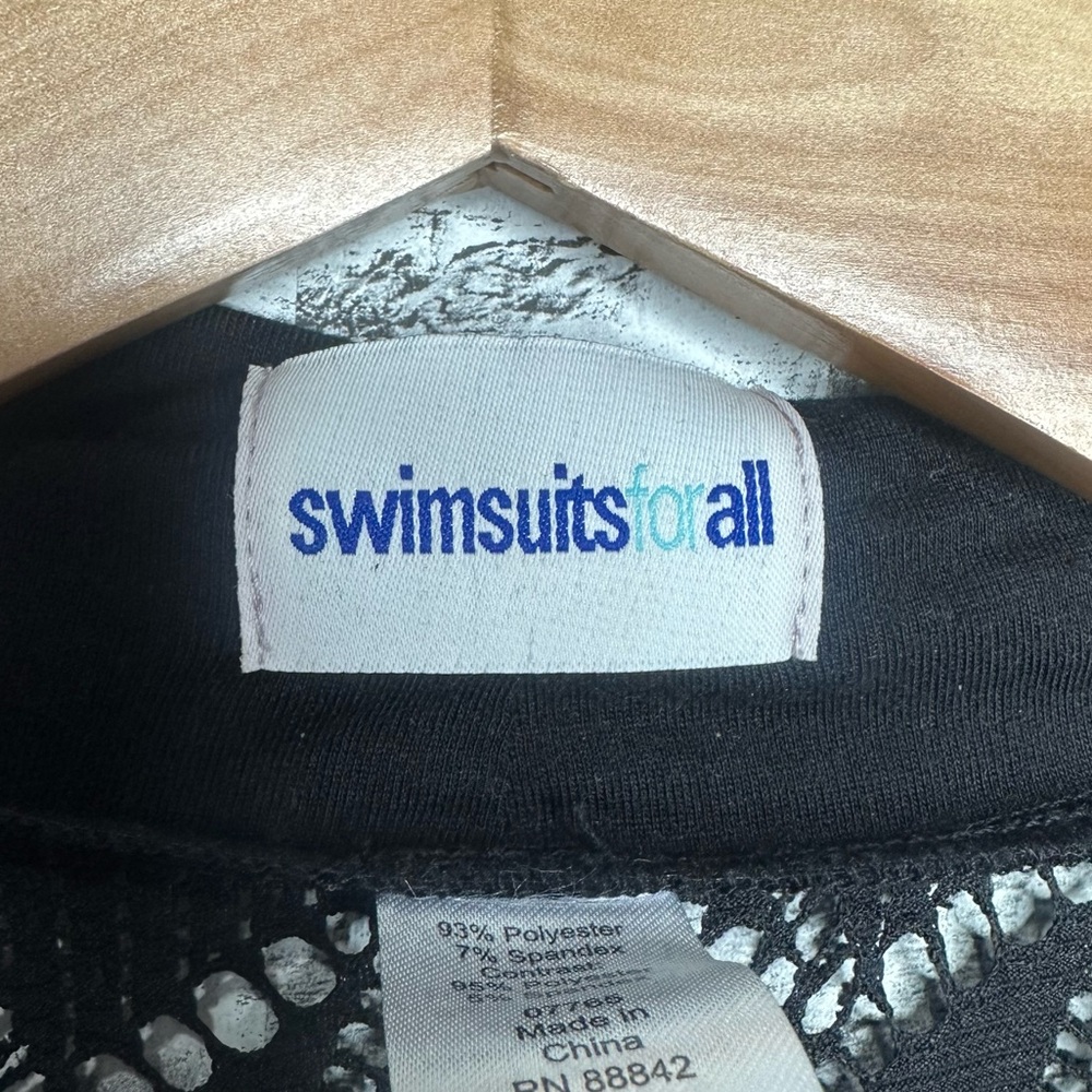 EUC Swimsuits For All Women's Black Swim Coverup Sheer Size 18/20 (RN 88842) - Picture 9 of 13